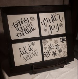 Window pane wall decor